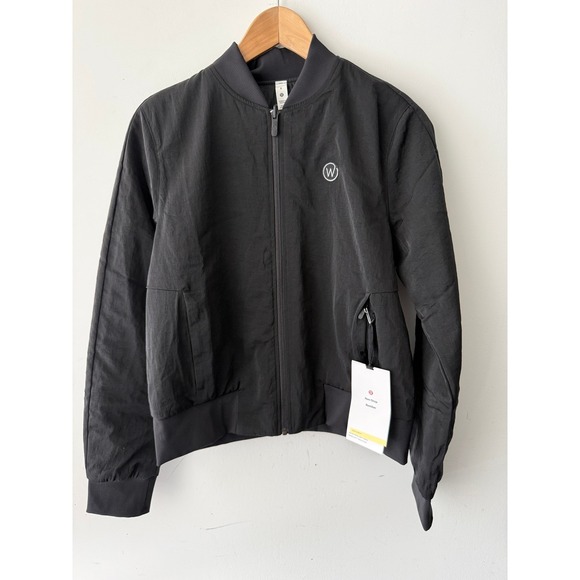 Lululemon Jackets & Blazers - Lululemon Non-Stop Bomber Jacket Black Women PrimaLoft New NWT 8 Corporate Logo